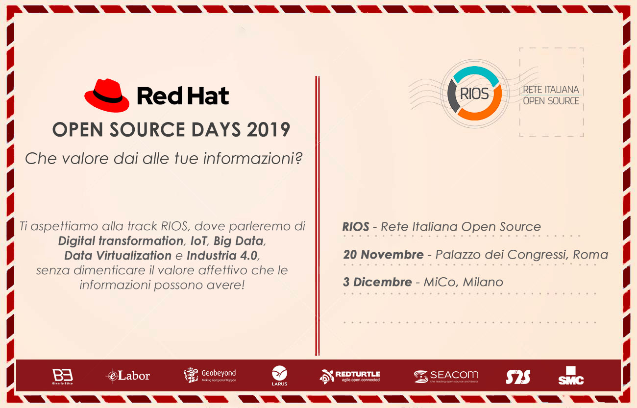 Seacom a Red Hat OSD 2019: due tappe per dare valore ai tuoi dati