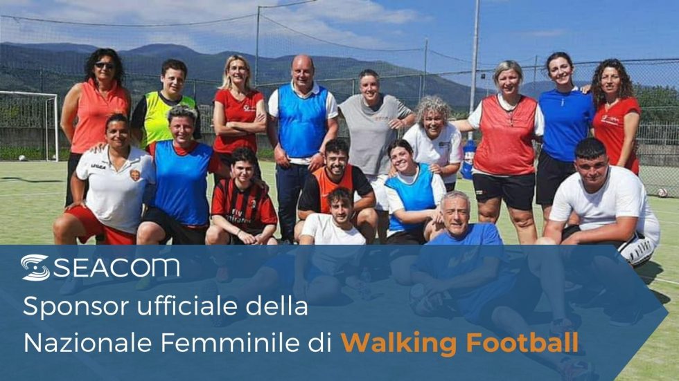 Seacom è Sponsor ufficiale della Nazionale Femminile Italiana di Walking Football